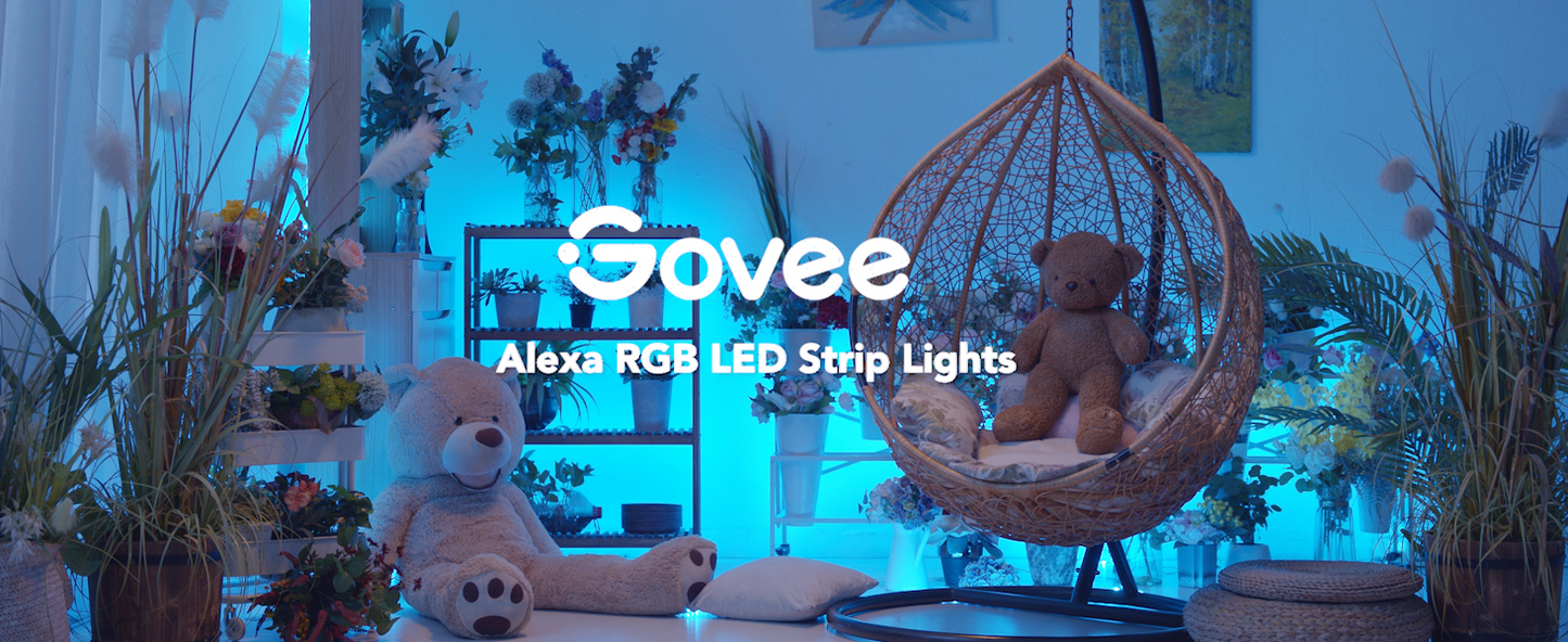 Govee RGB LED Strip Lights 5M — WiFi, Alexa & Google Compatible