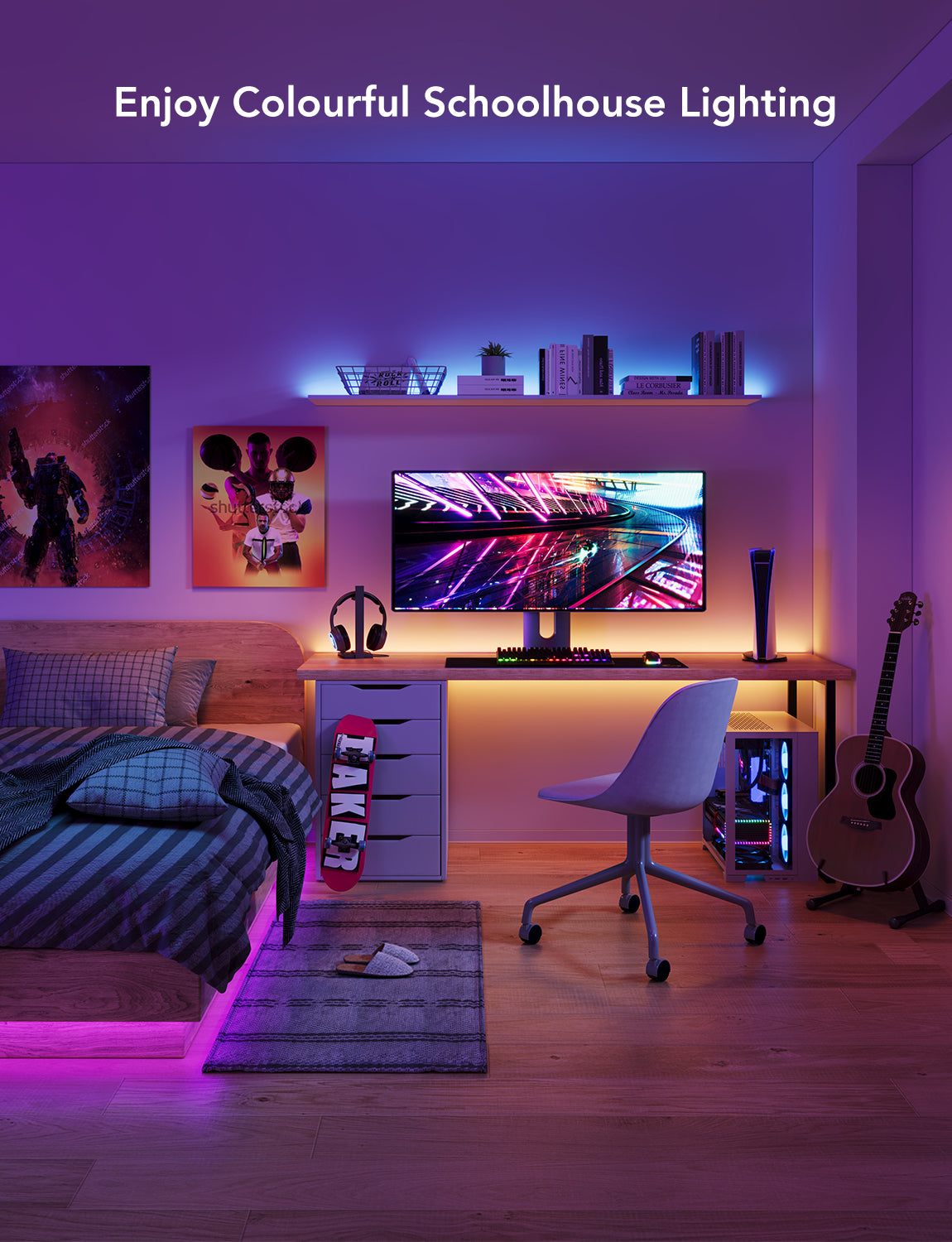 Govee RGB LED Strip Lights 5M — WiFi, Alexa & Google Compatible