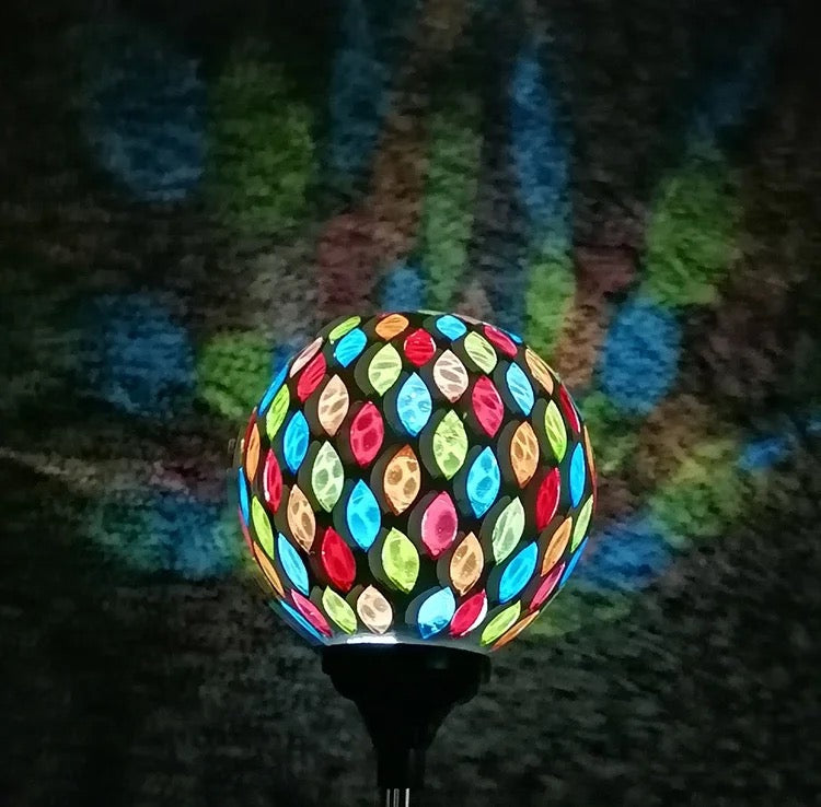 Solar Garden Light Ball — Colour Changing LED, Solar Powered, Outdoor Garden Décor