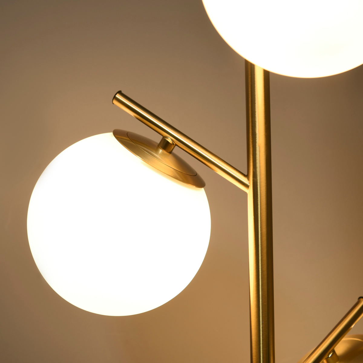 Modern Floor Lamp for Living Room Bedroom — 3 Light Tree Standing Lamp, Gold
